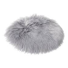 164034L  FUR CHAIRPAD OSLO GREY D32